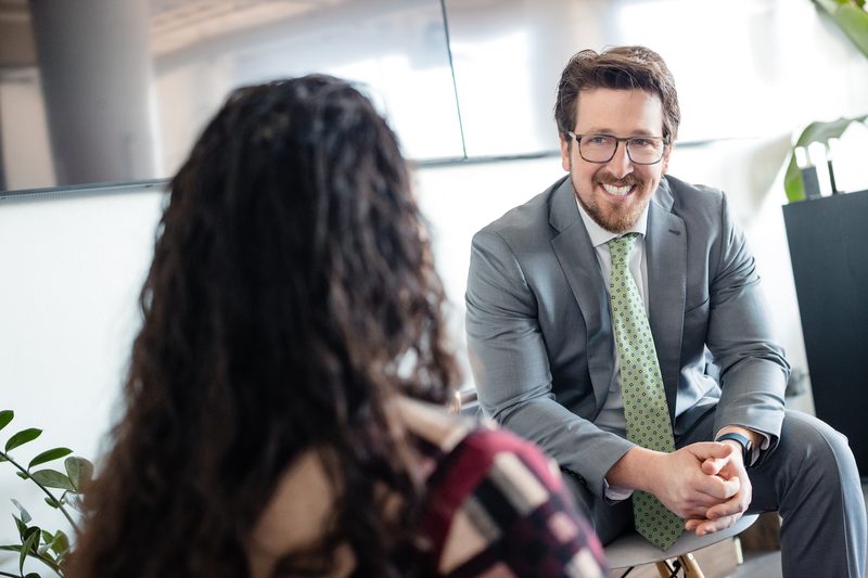 L&M Law Group attorney consulting a client about a drug charge in St. Louis